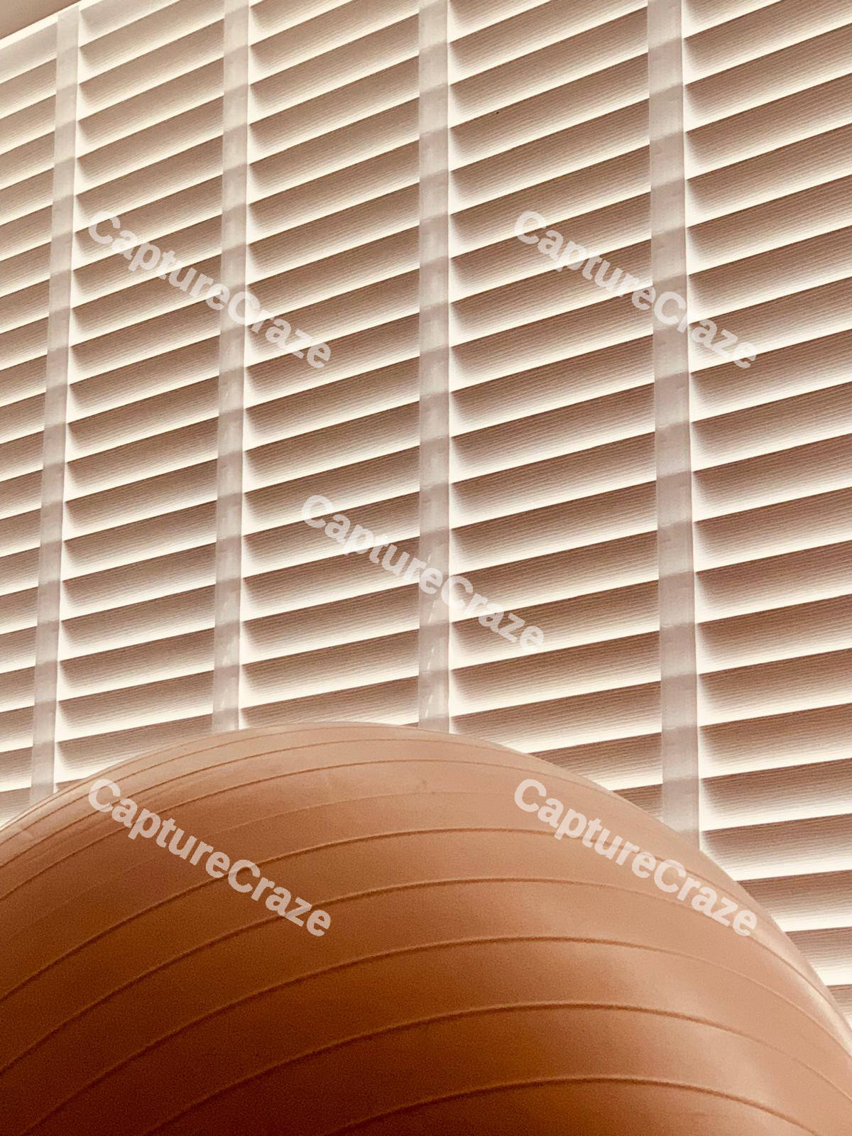 Pink Ball White Blinds